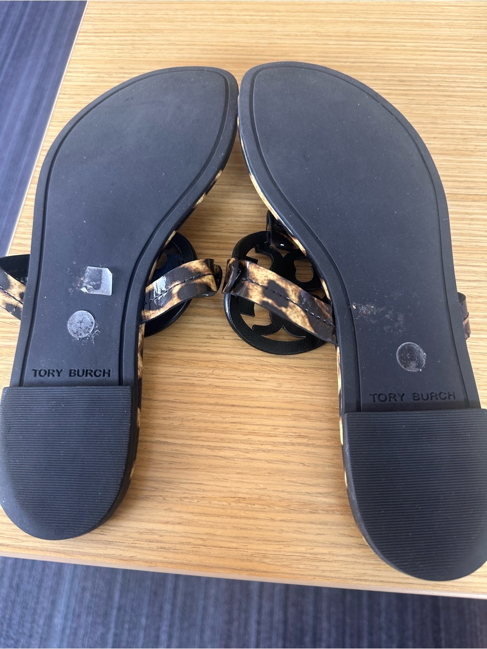 Tory Burch Miller Leopard Print Sandals- Natural Leopard- Size 7.5 - Picture 6 of 10
